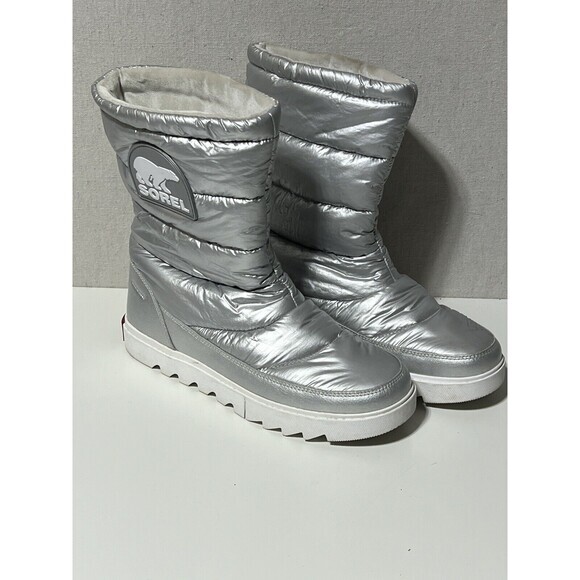 SOREL Joan of Arctic Silver Next Lite Waterproof Insulated‎ NL3748-034 Sz. 9.5 - Picture 1 of 6